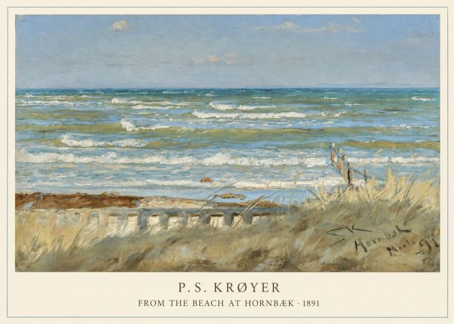 P.S. Krøyer From the Beach at Hornbæk · 1891 No5 - Juliste