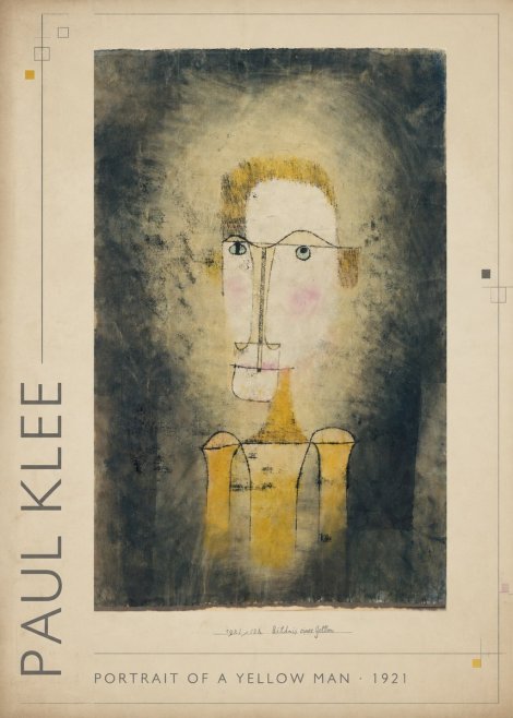 Paul Klee Portrait of a Yellow Man No1 - Juliste