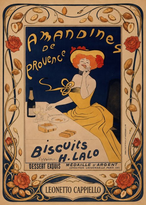 Leonetto Cappiello Amandines De Provence Biscuits H. Lalo I No5 - Juliste