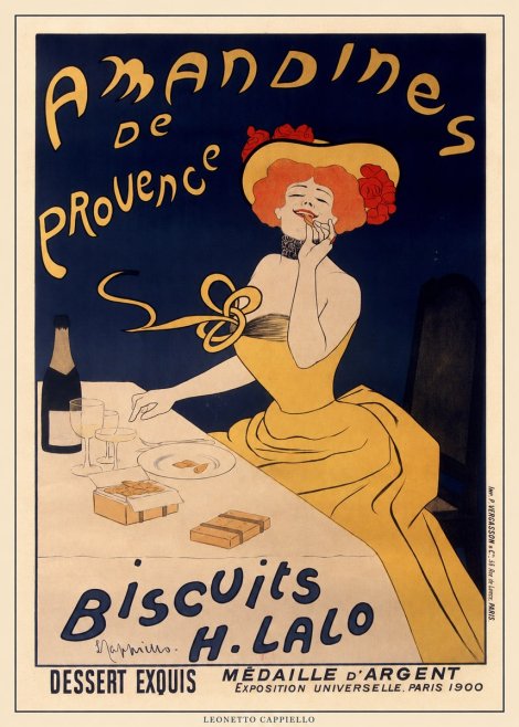 Leonetto Cappiello Amandines De Provence Biscuits H. Lalo I No6 - Juliste