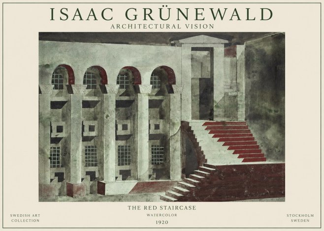 Isaac Grünewald The Steps of Silence No2 - Juliste