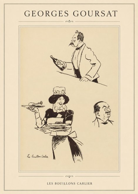 Georges Goursat Les Bouillons Carlier I No1 - Juliste