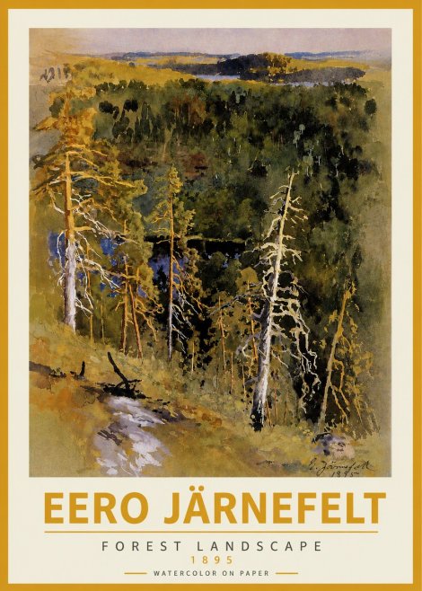 Eero Järnefelt Forest Landscape II No3 - Juliste