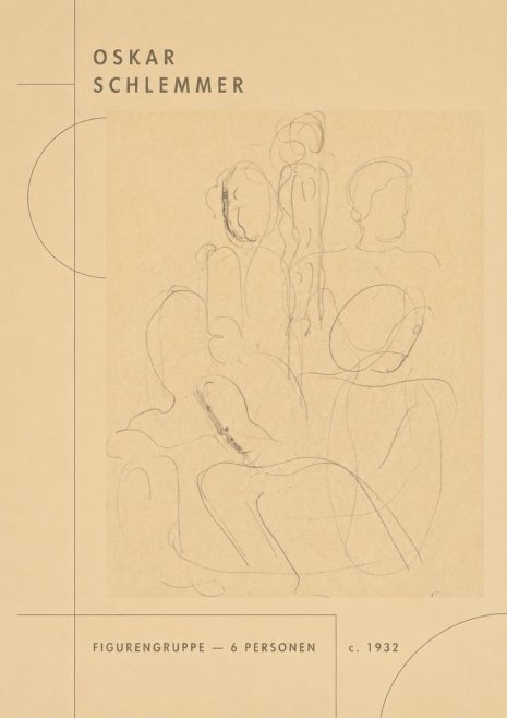 Oskar Schlemmer Figurengruppe - 6 Personen No2 - Juliste