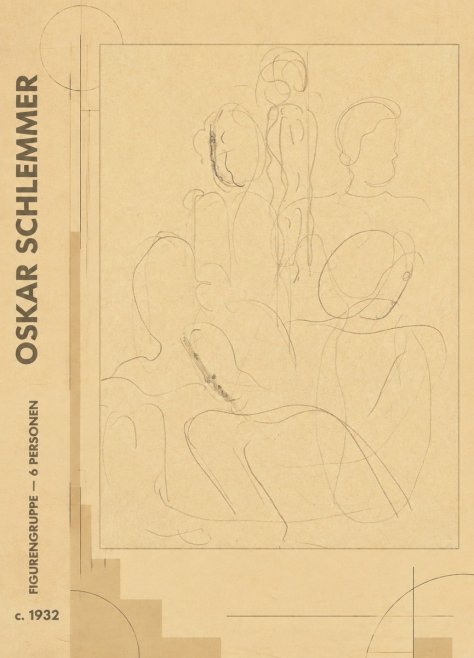 Oskar Schlemmer Figurengruppe - 6 Personen No5 - Juliste