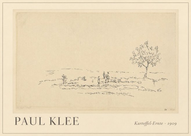 Paul Klee Kartoffel-ernte No1 - Juliste
