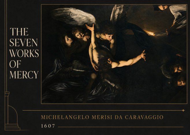 Michelangelo Merisi da Caravaggio The Seven Works of Mercy II No2 - Juliste