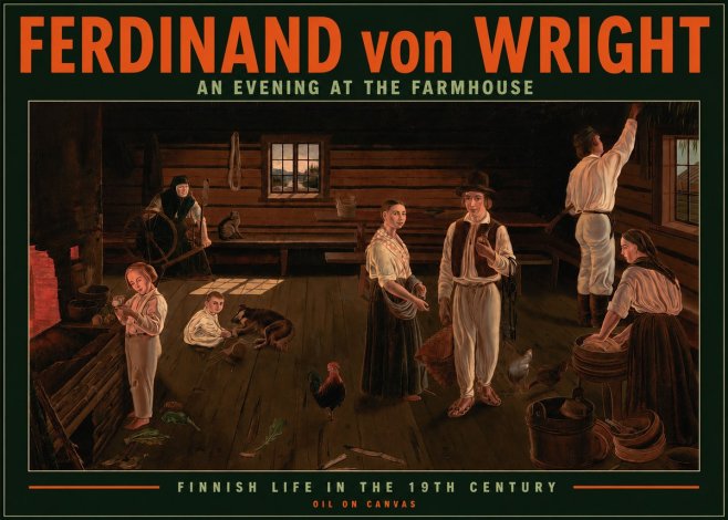 Ferdinand von Wright An Evening at the Farmhouse No2 - Juliste