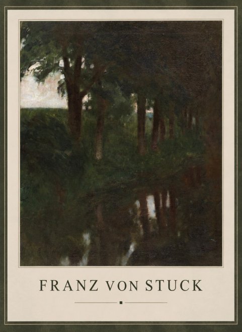 Franz von Stuck Woodland Reflections No1 - Juliste