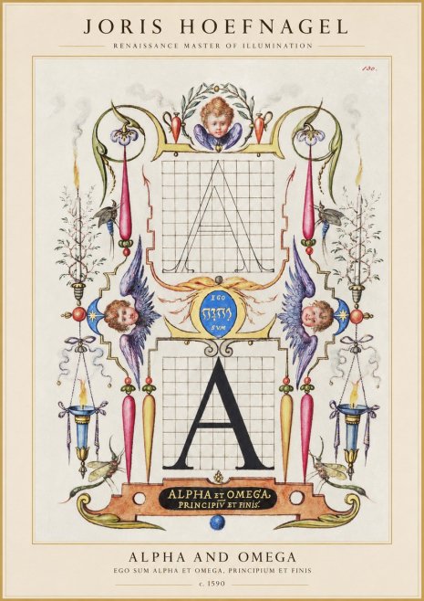 Joris Hoefnagel Alpha and Omega No1 - Juliste