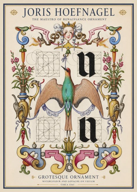 Joris Hoefnagel Grotesque Ornament No1 - Juliste