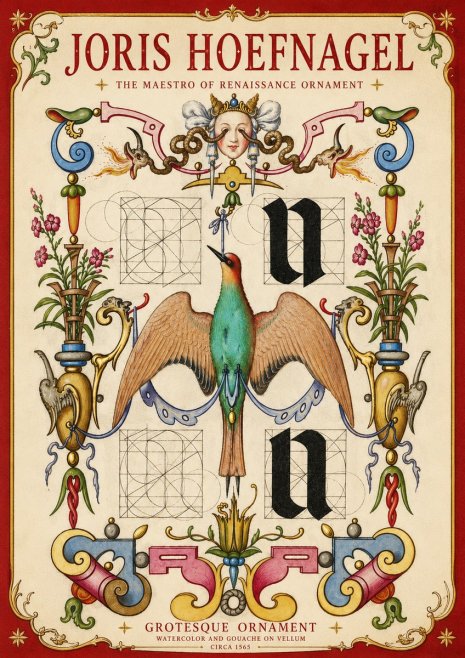 Joris Hoefnagel Grotesque Ornament No4 - Juliste