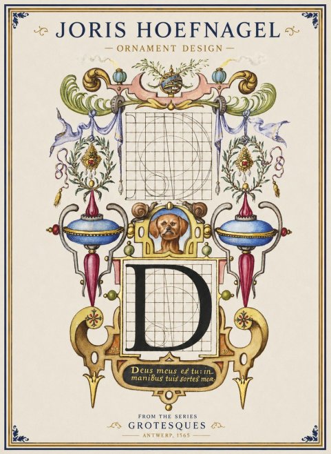 Joris Hoefnagel Illuminated Initial 'D' No2 - Juliste