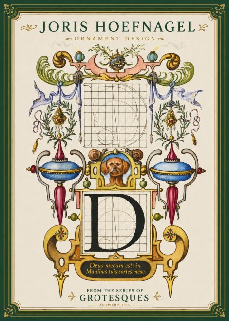 Joris Hoefnagel Illuminated Initial 'D' No4 - Juliste