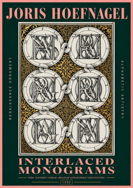 Joris Hoefnagel Interlaced Monograms No2 - Juliste