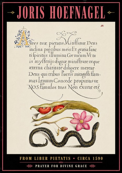 Joris Hoefnagel Prayer for Divine Grace No6 - Juliste