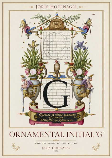 Joris Hoefnagel Ornamental Initial 'G' No1 - Juliste