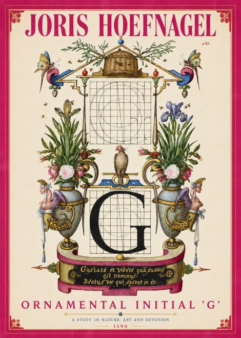 Joris Hoefnagel Ornamental Initial 'G' No2 - Juliste