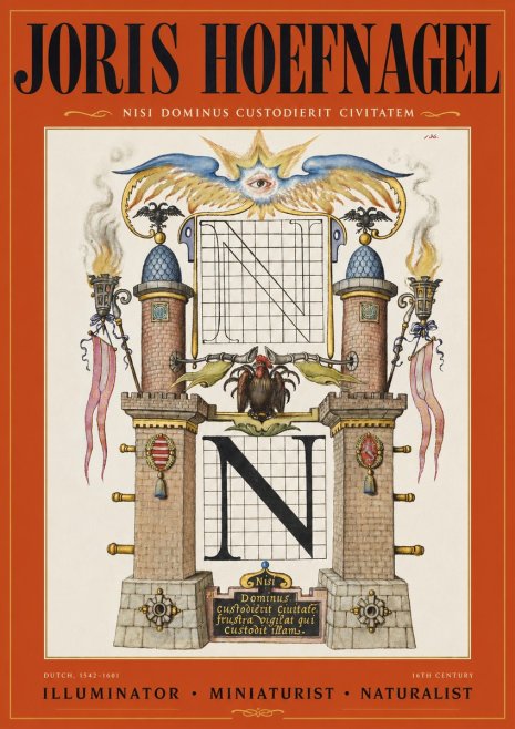 Joris Hoefnagel The Letter N No3 - Juliste