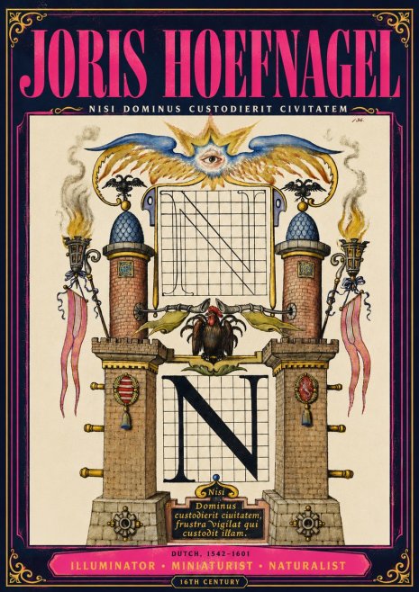 Joris Hoefnagel The Letter N No4 - Juliste