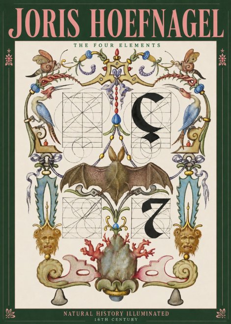 Joris Hoefnagel The Four Elements I No2 - Juliste