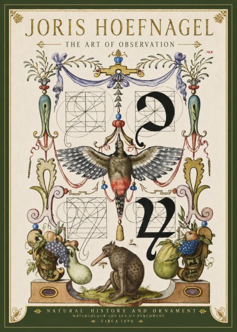 Joris Hoefnagel Study of Nature and Ornament No4 - Juliste