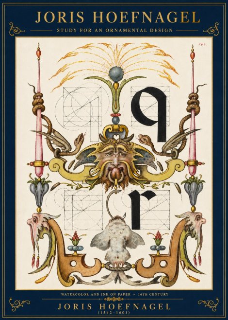 Joris Hoefnagel Ornamental Design I No3 - Juliste