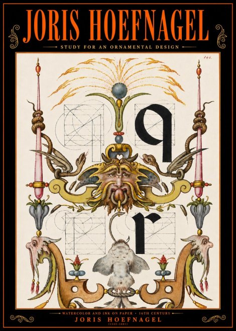 Joris Hoefnagel Ornamental Design I No5 - Juliste