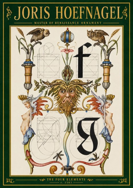 Joris Hoefnagel The Four Elements II No3 - Juliste