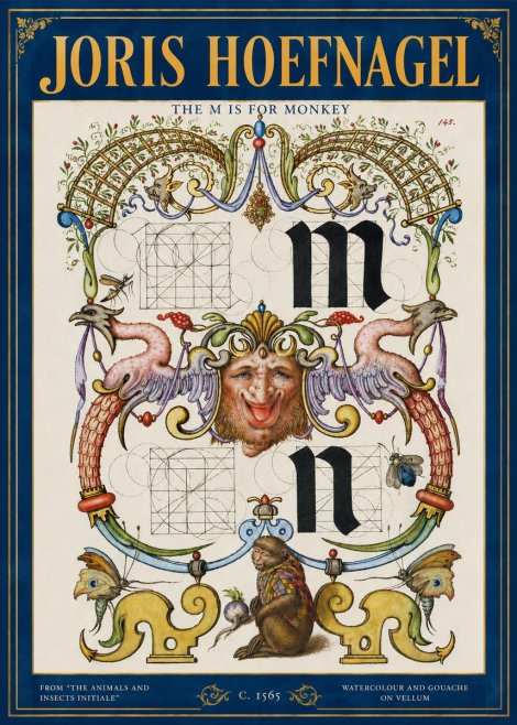 Joris Hoefnagel Grotesques and Ornaments No4 - Juliste