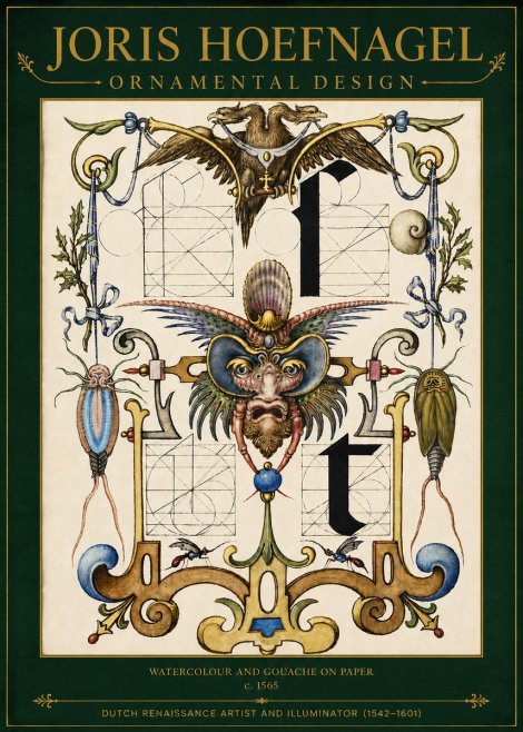 Joris Hoefnagel Ornamental Design II No3 - Juliste