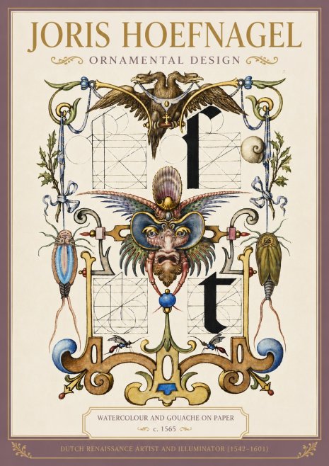 Joris Hoefnagel Ornamental Design II No4 - Juliste