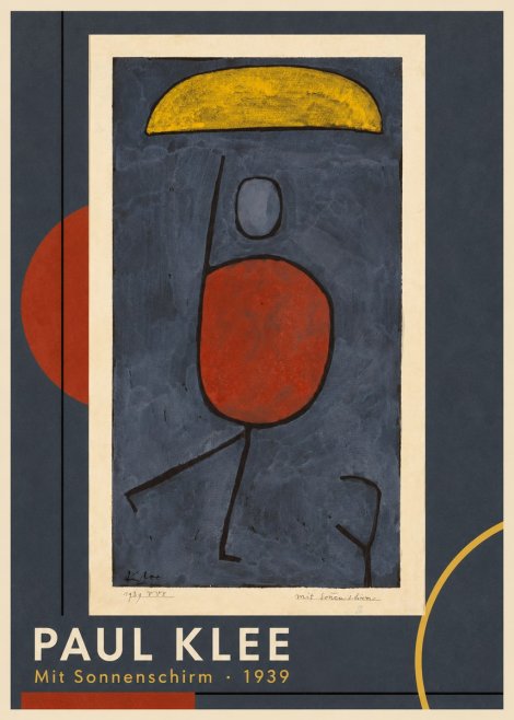 Paul Klee Mit Sonnenschirm No1 - Juliste