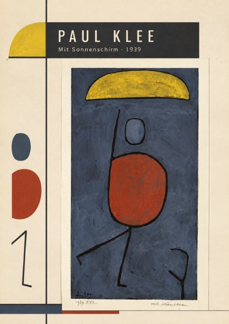 Paul Klee Mit Sonnenschirm No3 - Juliste