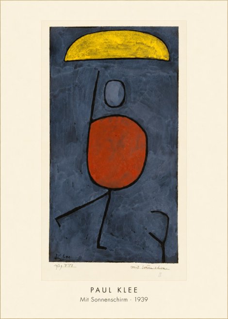 Paul Klee Mit Sonnenschirm No4 - Juliste