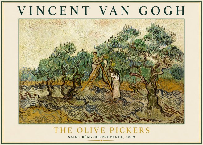 Van Gogh The Olive Pickers II No3 - Juliste