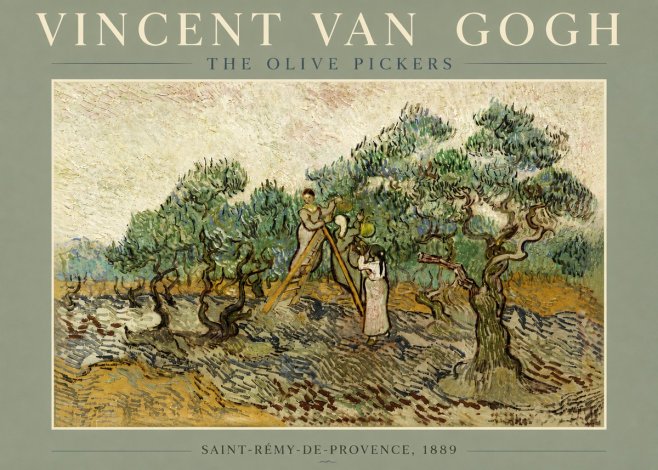 Van Gogh The Olive Pickers II No5 - Juliste
