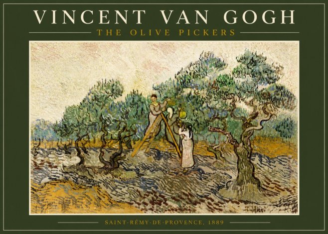 Van Gogh The Olive Pickers II No6 - Juliste