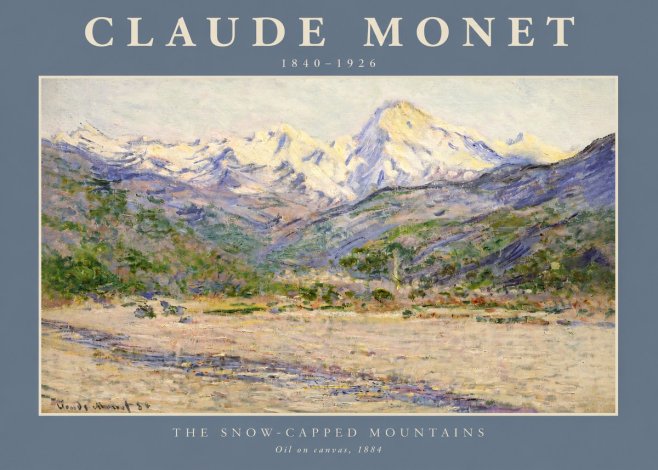 Monet The Snow-capped Mountains No2 - Juliste