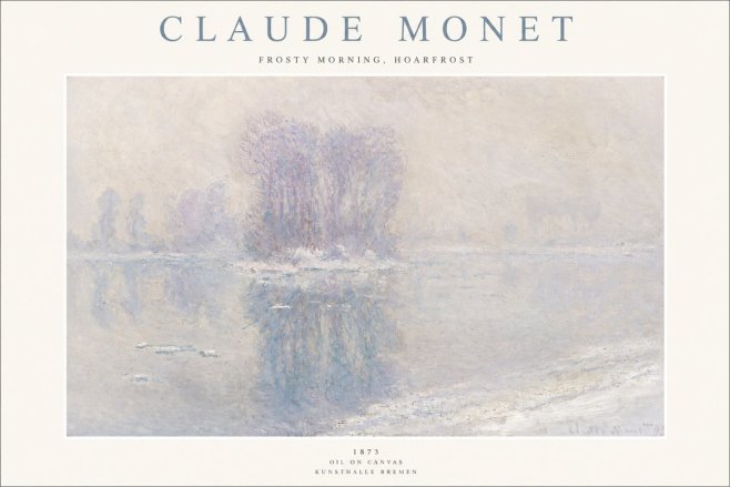 Monet Frosty Morning, Hoarfrost No1 - Juliste