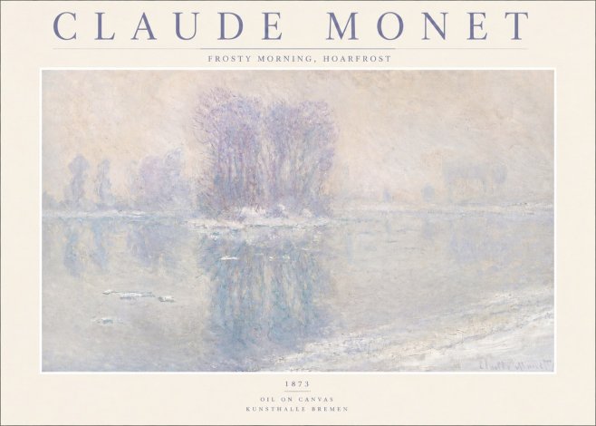 Monet Frosty Morning, Hoarfrost No2 - Juliste