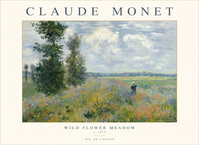 Monet Wild Flower Meadow No1 - Juliste