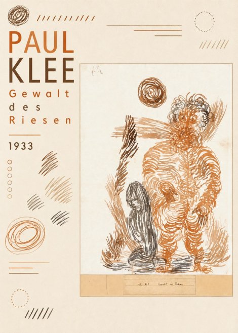 Paul Klee Gewalt Des Riesen I No6 - Juliste