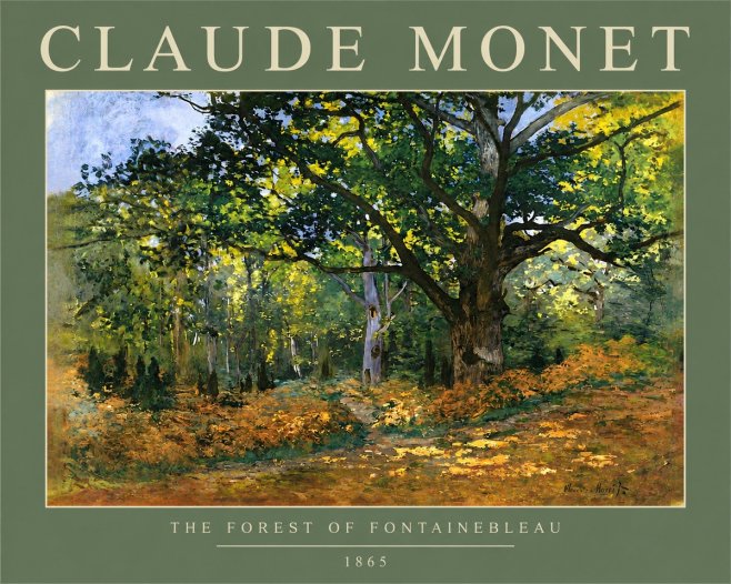Monet The Forest of Fontainebleau No2 - Juliste