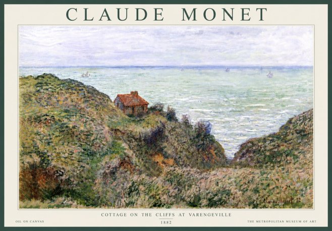 Monet Cottage on the Cliffs at Varengeville No5 - Juliste