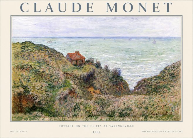 Monet Cottage on the Cliffs at Varengeville No6 - Juliste