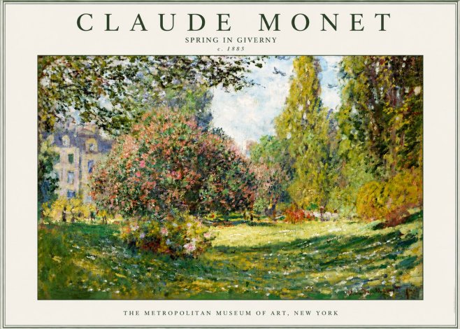Monet Spring in Giverny No3 - Juliste