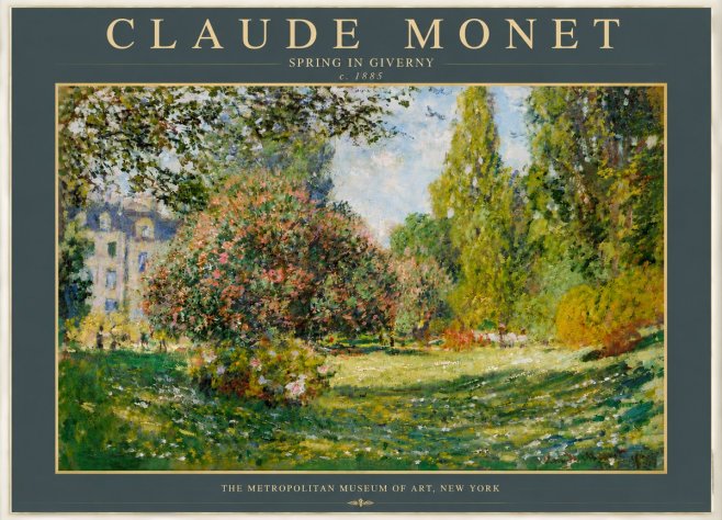 Monet Spring in Giverny No4 - Juliste