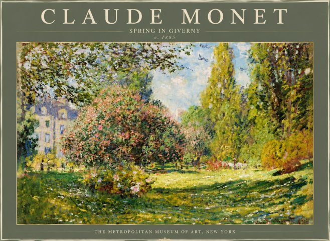 Monet Spring in Giverny No6 - Juliste