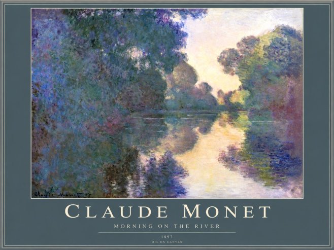 Monet Morning on the River No2 - Juliste